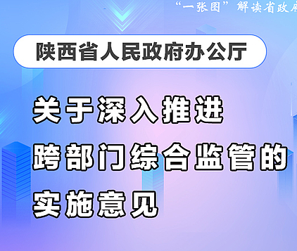 图解：陕西省人民政府办公厅关于深入推进跨部门综合监管的实施意见